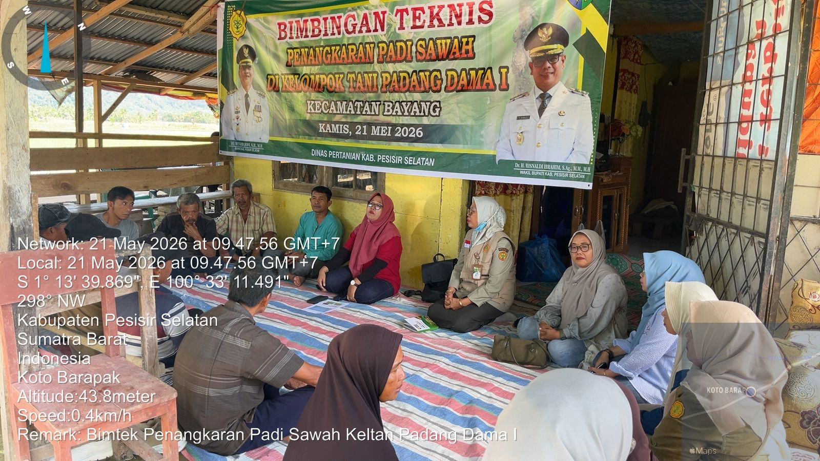 Kelompok Tani Padang Dama I Ikuti Bimtek Penangkaran Padi Sawah di Kecamatan Bayang